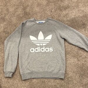Adidas Women’s Gray Crewneck Sweater